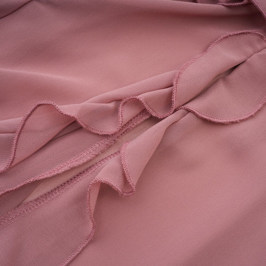 Heidi-Mode | Plissierte Faux Blume Midi Kleid