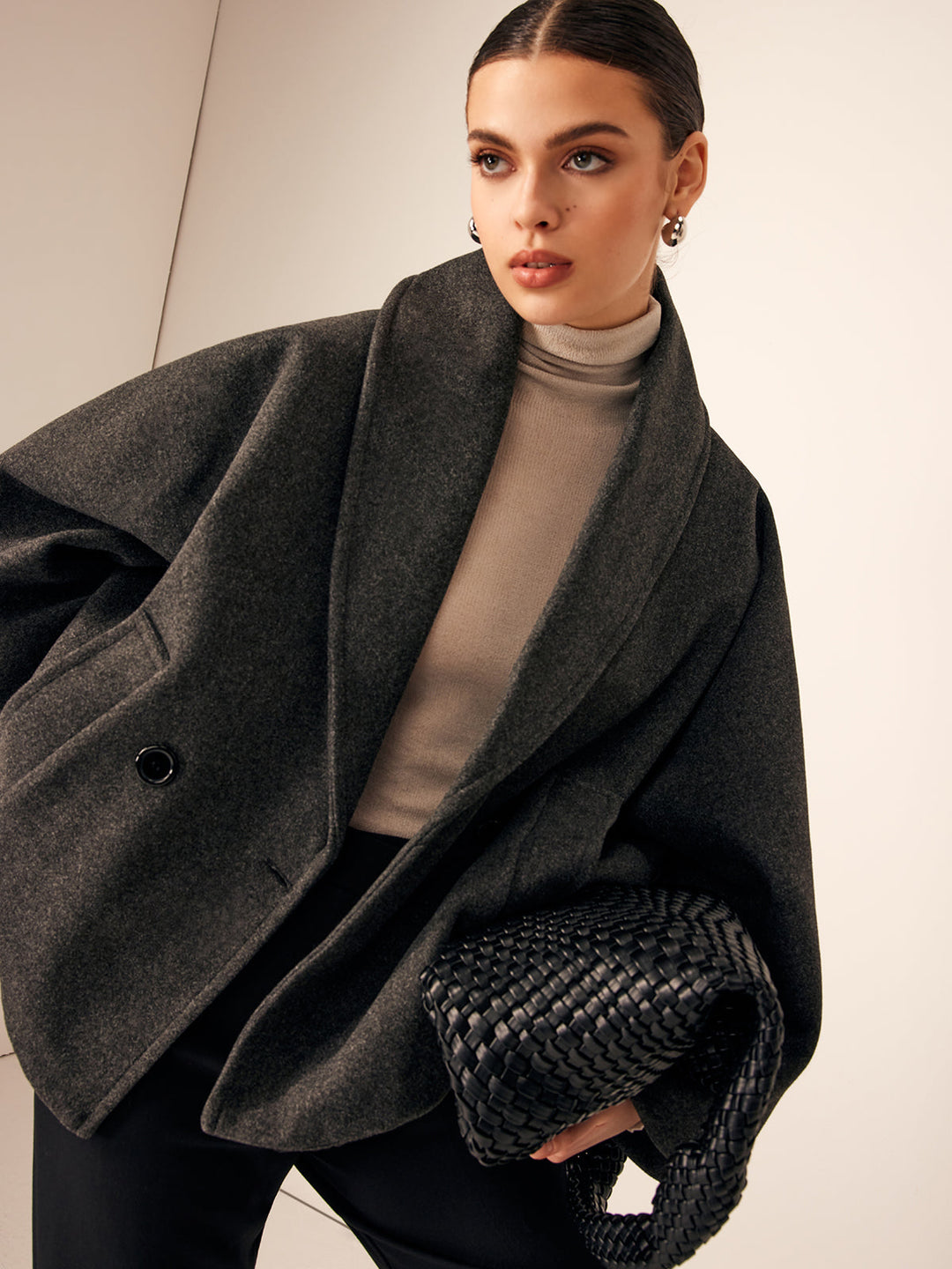 Heidi-Mode | Übergröße Herbstjacke mit Schalkragen