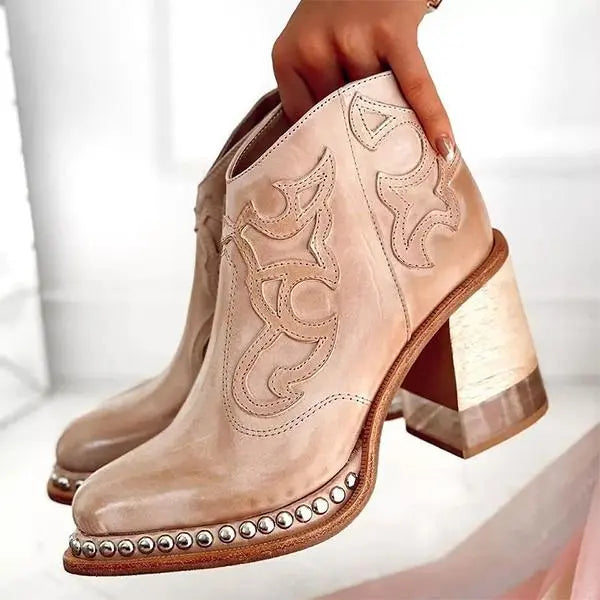 Heidi-Mode | Norwich Bestickte Lederstiefel