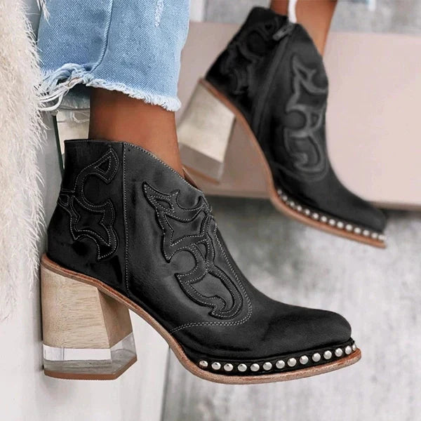 Heidi-Mode | Norwich Bestickte Lederstiefel
