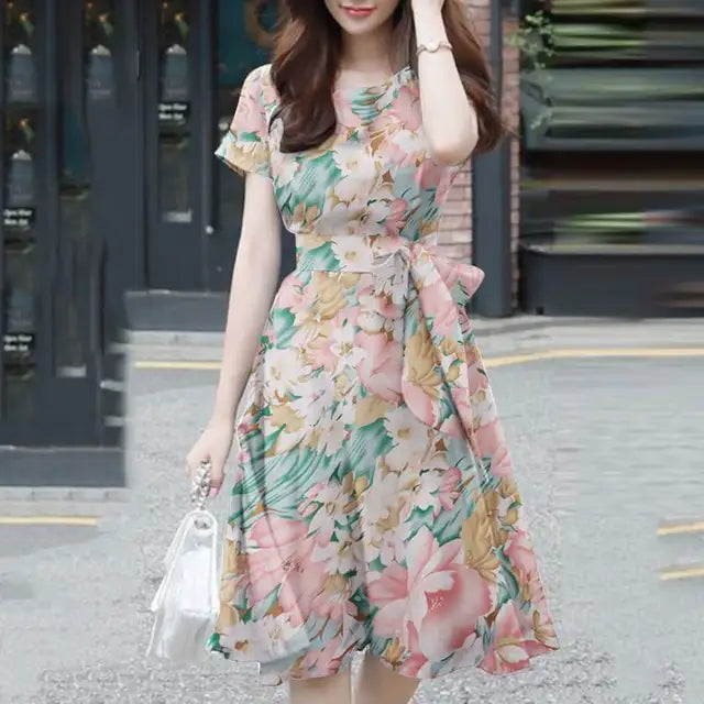 Bohemien Bloemenprint Jurk