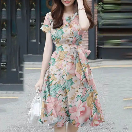 Bohemien Bloemenprint Jurk