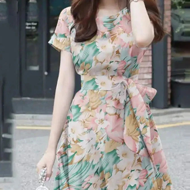 Bohemien Bloemenprint Jurk