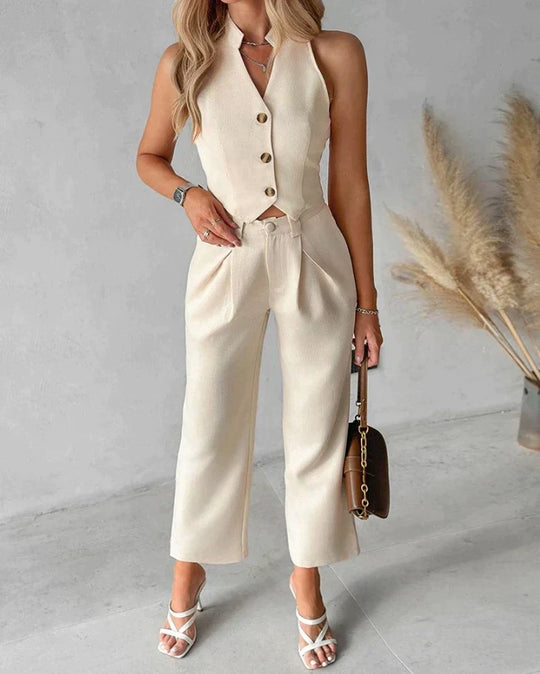 Stylische Trendy Set (Top+Hose)