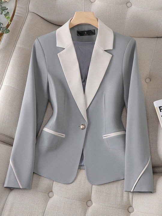Heidi-Mode | Damen Elegantes Hochwertiges Blazer Kleid mit Verstellbarem Gürtel und Taschen