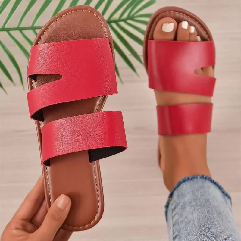 Heidi-Mode | Damen stilvolle Sandalen flach