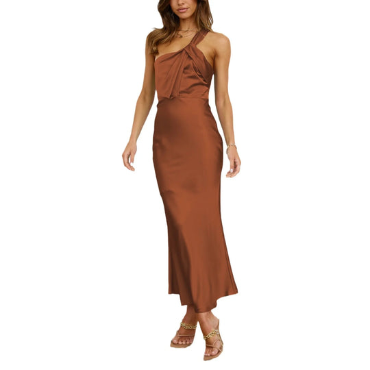 Elegante bodycon jurk met één schouder