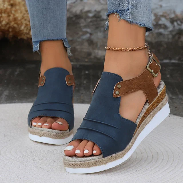 Heidi-Mode | Damen Chic Wedge Sandalen Stylisch
