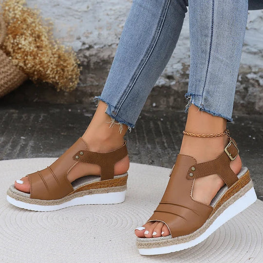 Heidi-Mode | Damen Chic Wedge Sandalen Stylisch