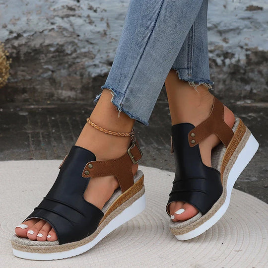 Heidi-Mode | Damen Chic Wedge Sandalen Stylisch