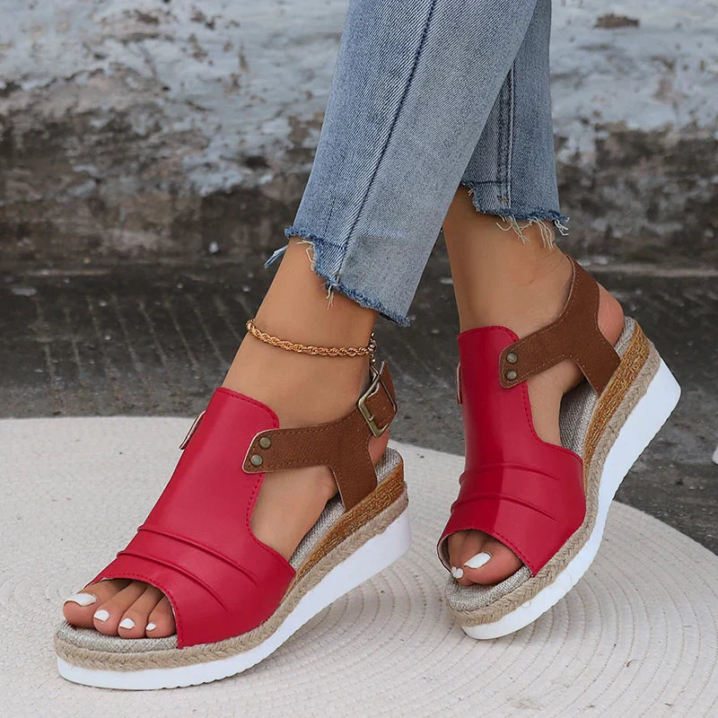 Heidi-Mode | Damen Chic Wedge Sandalen Stylisch
