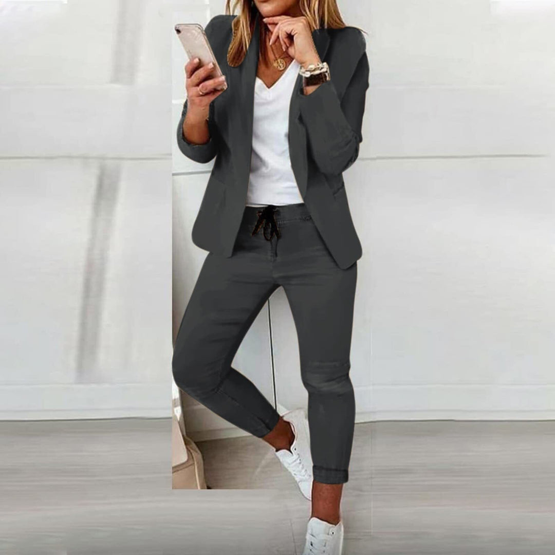 Heidi-Mode | Elegantes Blaues Jacken Set