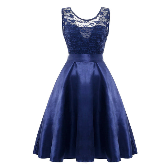 Heidi-Mode | Sweetheart Spitzen Käfig Cocktailkleid