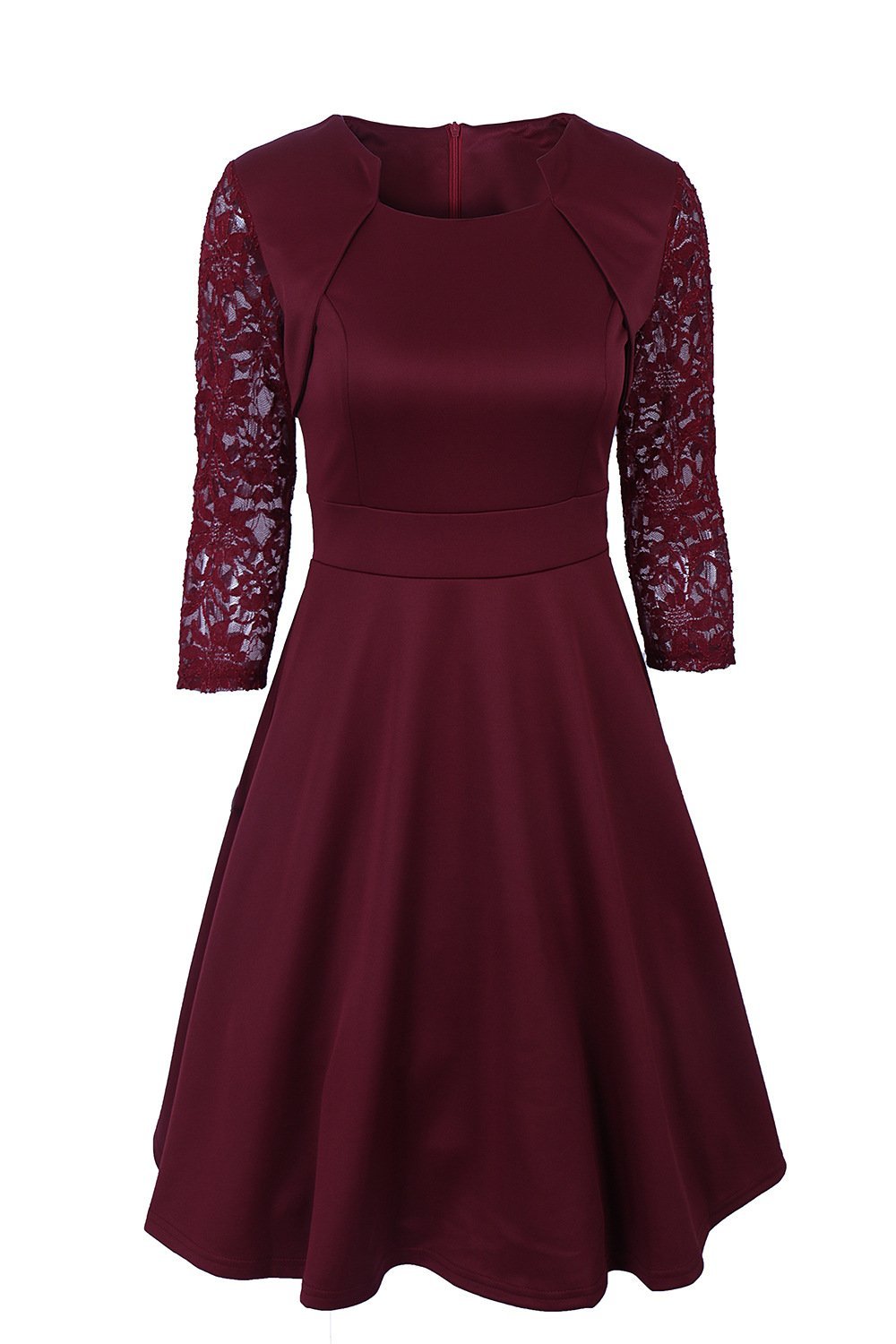 Heidi-Mode | Spitzenärmel Bolero Cape Kleid Set