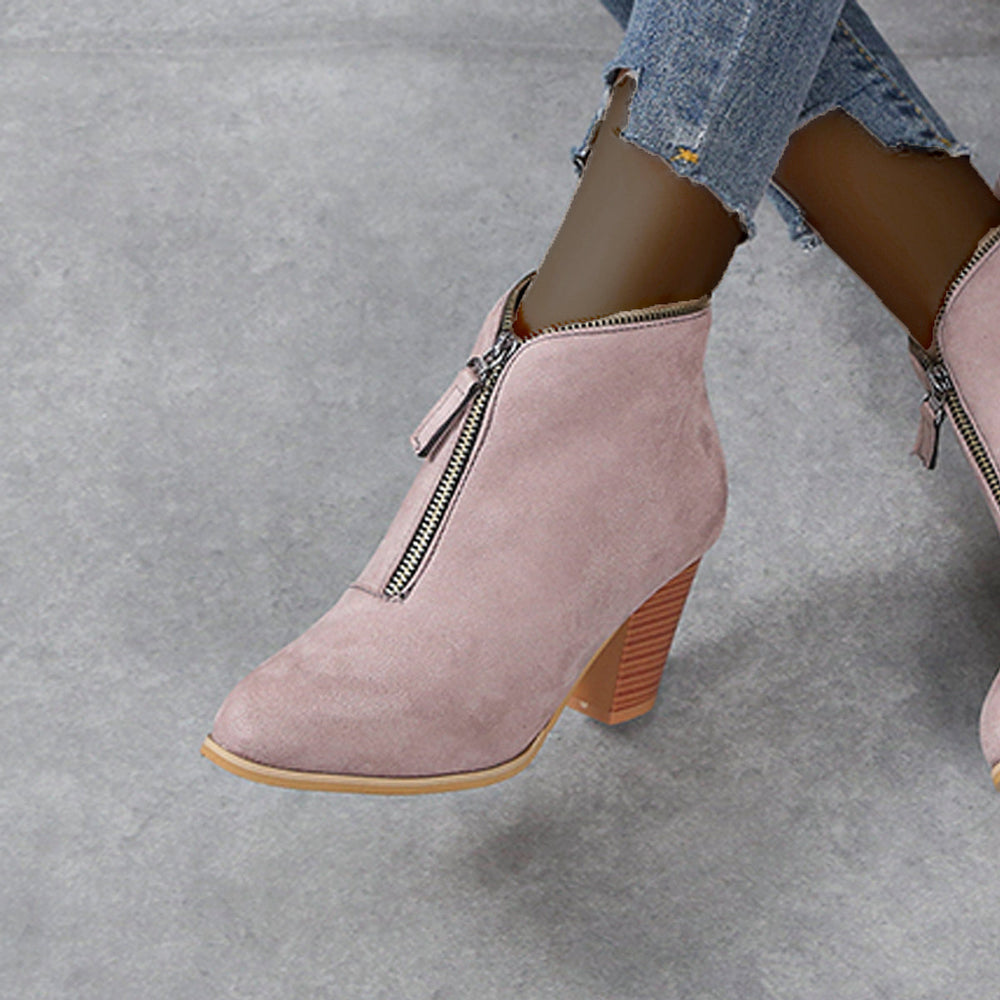 Heidi-Mode | Damenschuhe mit Keilabsatz und Stiefeletten