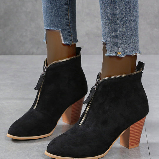 Heidi-Mode | Damenschuhe mit Keilabsatz und Stiefeletten