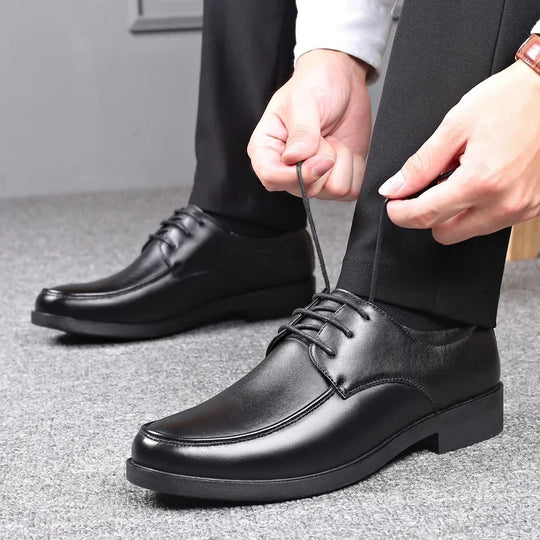 Heidi-Mode | Moderne Schwarze Oxford Herrenschuhe
