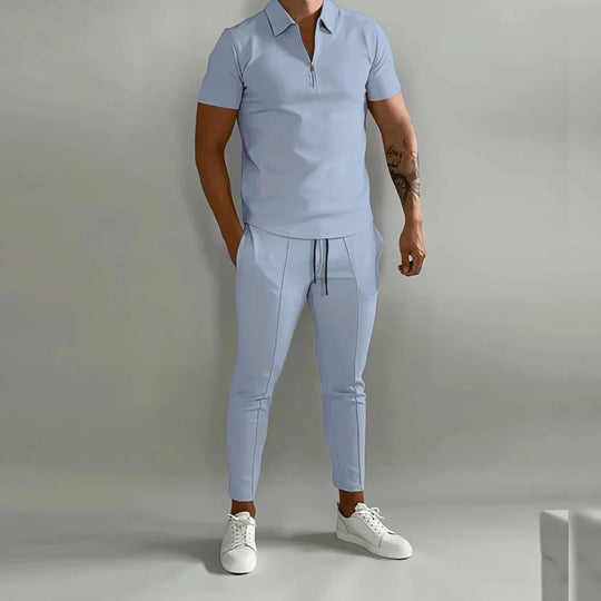 Heidi-Mode - Elegantes Herren-Set bestehend aus Polo und eleganter Hose