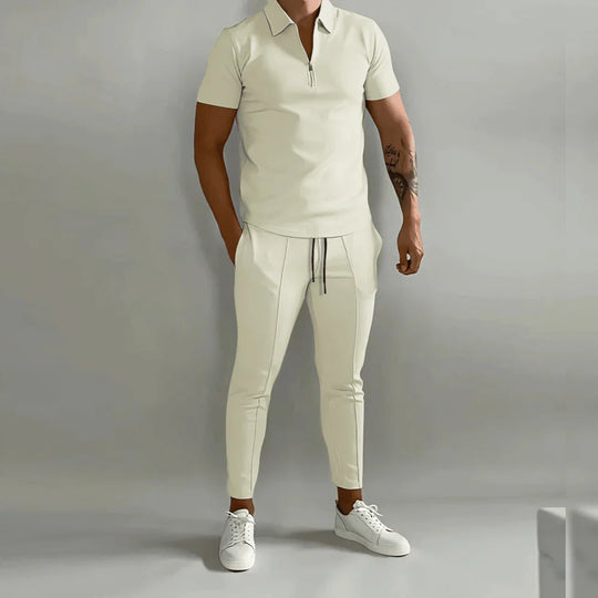 Heidi-Mode - Elegantes Herren-Set bestehend aus Polo und eleganter Hose