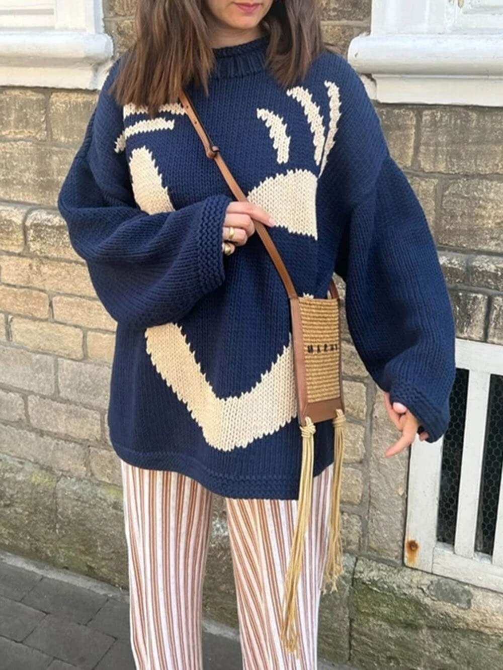 Heidi-Mode | Happy Sunday Wohlfühl Strickpullover für Frauen