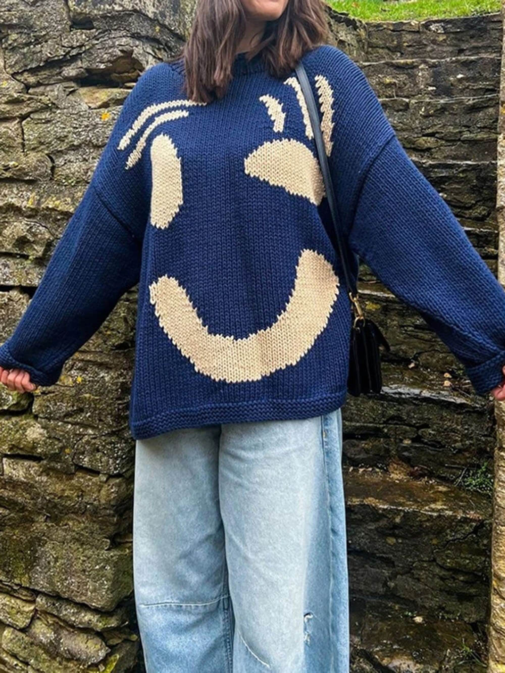 Heidi-Mode | Happy Sunday Wohlfühl Strickpullover für Frauen