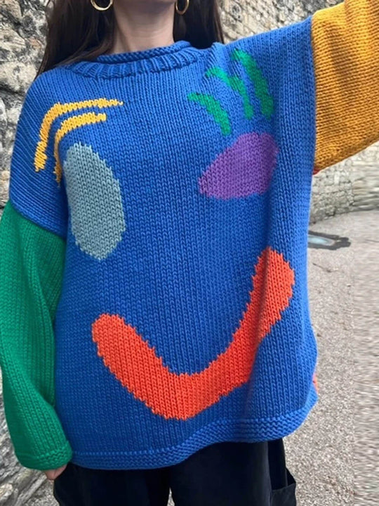 Heidi-Mode | Happy Sunday Wohlfühl Strickpullover für Frauen
