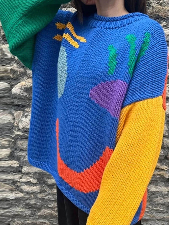 Heidi-Mode | Happy Sunday Wohlfühl Strickpullover für Frauen