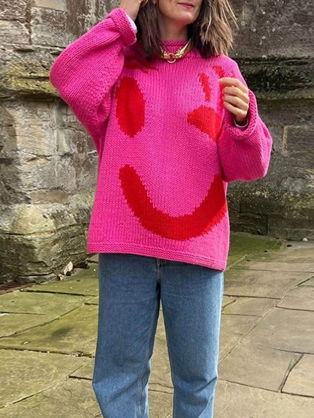 Heidi-Mode | Happy Sunday Wohlfühl Strickpullover für Frauen