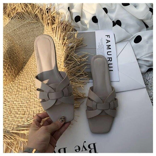 Heidi-Mode | Elegantes Damensandalen mit Niedrigem Absatz