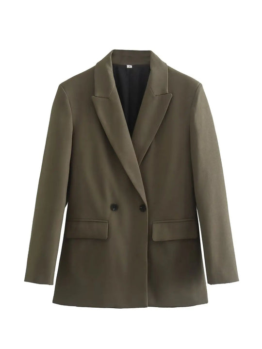 Heidi-Mode | Trendy Übergröße Langer Blazer für Damen