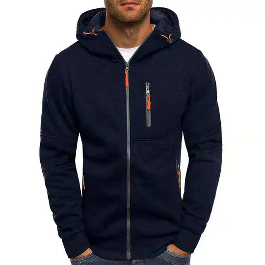 Heidi-Mode - Herren Hoodie mit Reißverschluss und Fleece