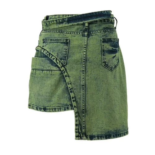 denim shorts met zure wassing