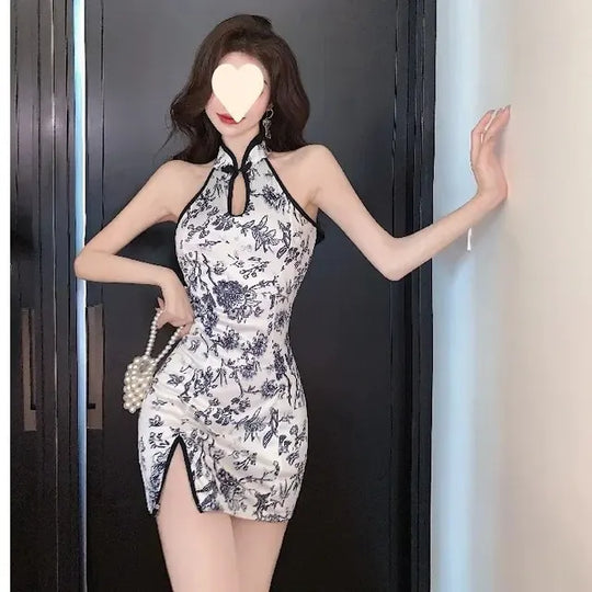 Chinese Jurk met Split aan de Zijkant voor Vrouwen
