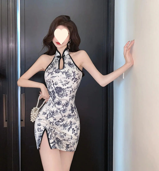 Chinese Jurk met Split aan de Zijkant voor Vrouwen