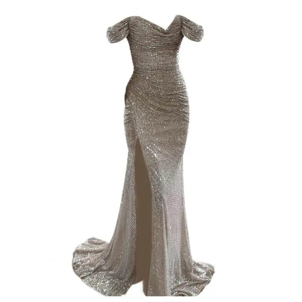 Heidi-Mode | Kleid Elegant Off-Shoulder Abendkleid