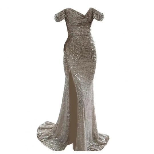 Heidi-Mode | Kleid Elegant Off-Shoulder Abendkleid