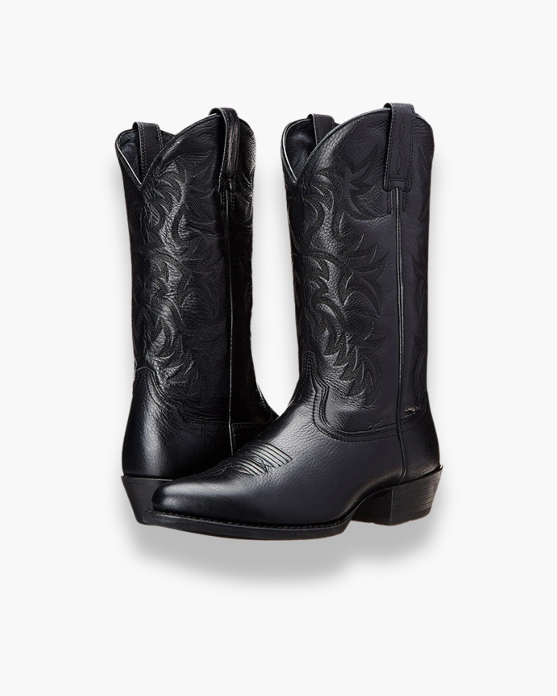 Heidi-Mode | Cowboy Boots Damen - Schwarze Western Boots
