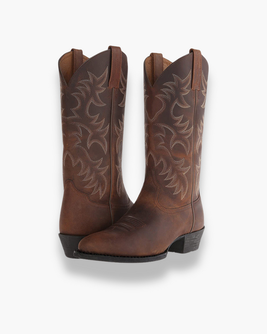 Heidi-Mode | Cowboy Boots Damen - Schwarze Western Boots