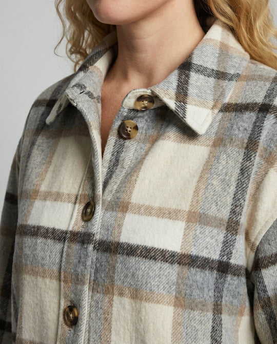 Karierter Damenmantel Herbst Elegant | Heidi-Mode