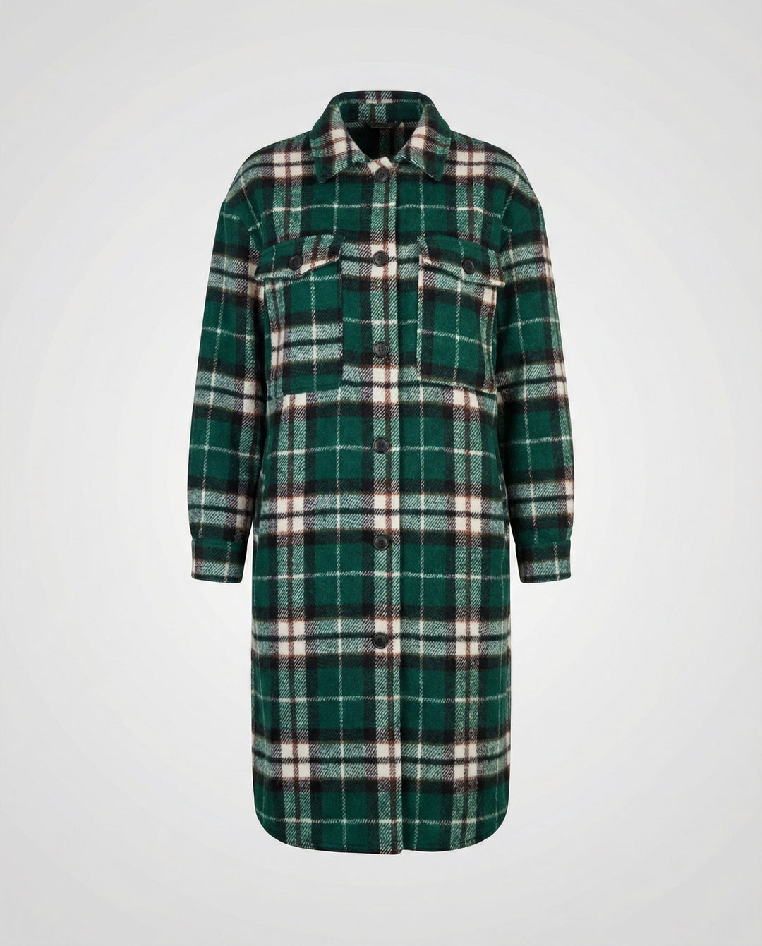 Karierter Damenmantel Herbst Elegant | Heidi-Mode