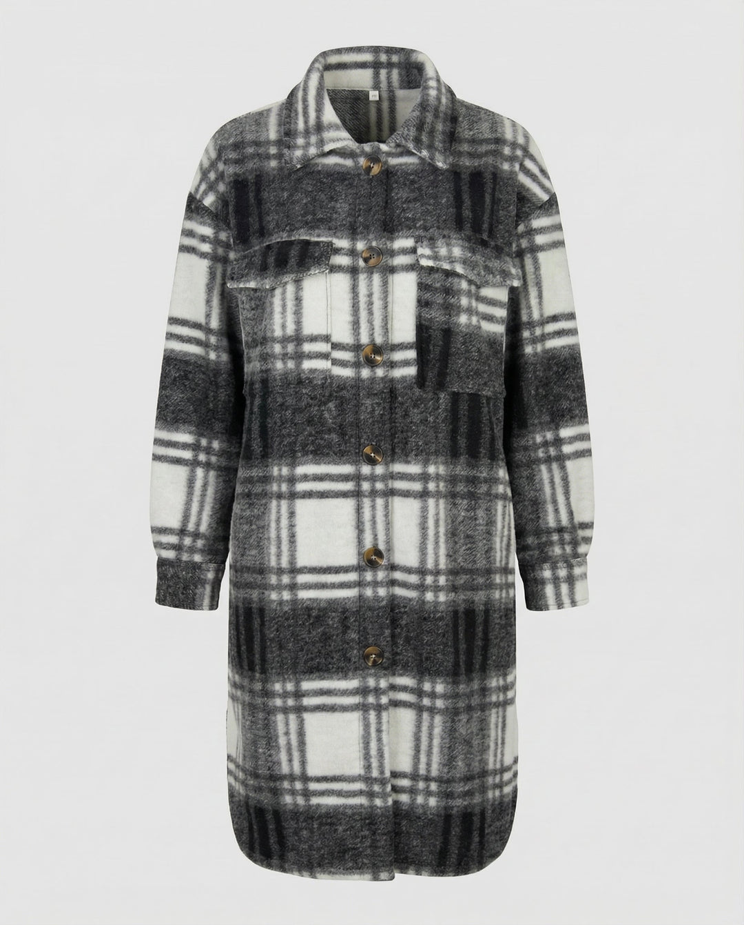 Karierter Damenmantel Herbst Elegant | Heidi-Mode