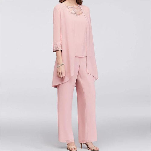 Heidi-Mode | Overall 3 Teile Set Elegante Jacke & Spitze Oben Lockere Passform