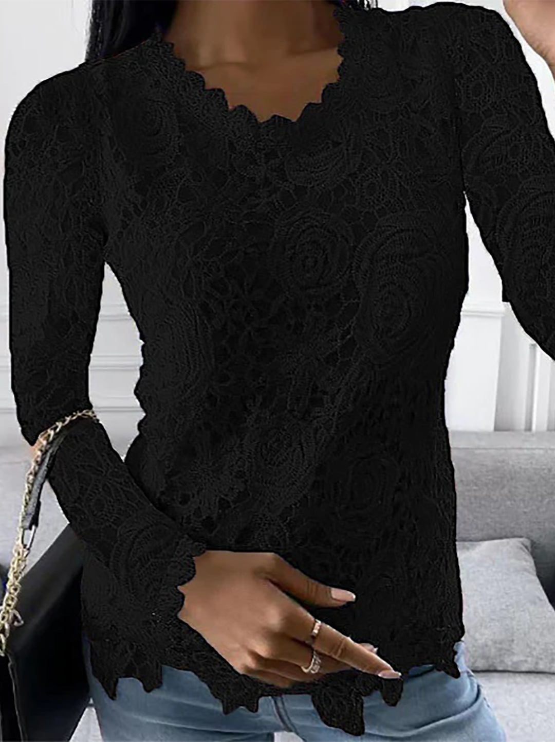 Heidi-Mode | Elegantes Shirt mit Langen Ärmeln für Damen