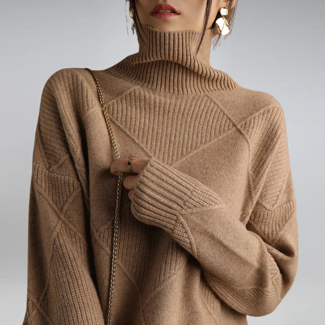 Heidi-Mode | Klassischer Wolle Rollkragenpullover
