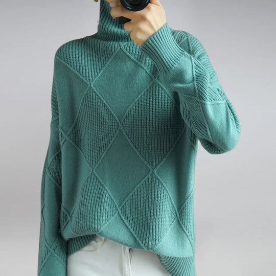 Heidi-Mode | Klassischer Wolle Rollkragenpullover