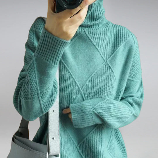 Heidi-Mode | Klassischer Wolle Rollkragenpullover