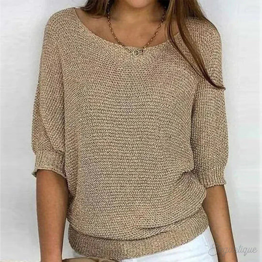 Heidi-Mode | Pullover - Stylischer Kreuzstrickpullover Für Damen