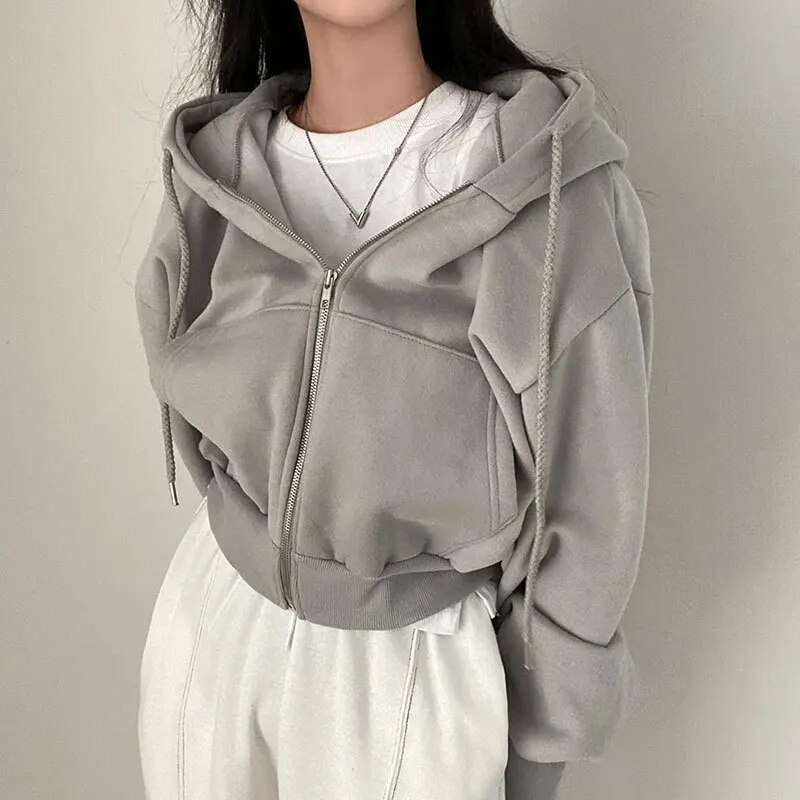 Heidi-Mode | Oversized Zip-Up Hoodie für Damen