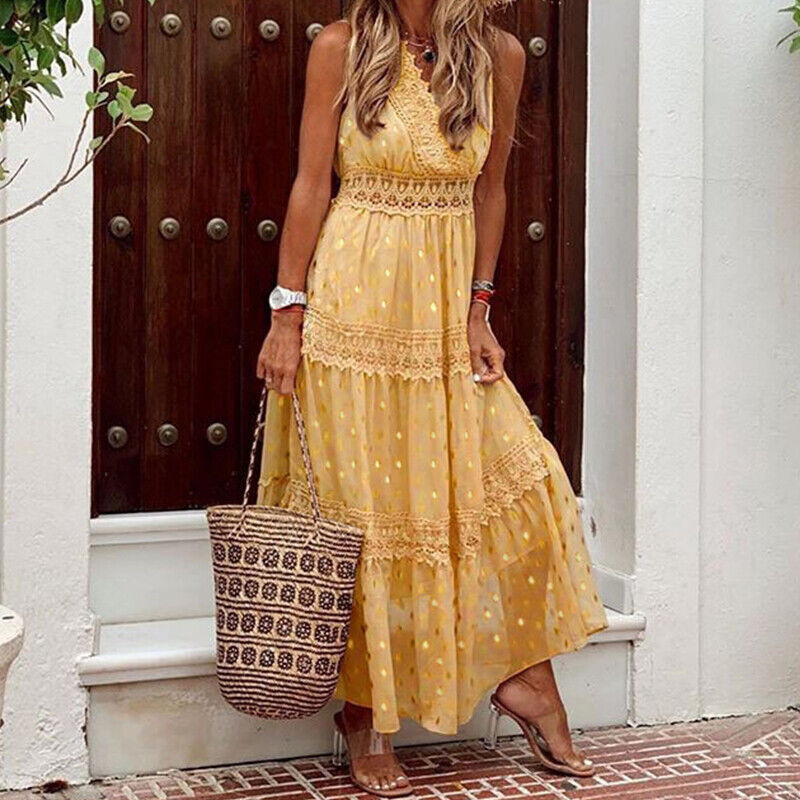 Schönes Sommerkleid aus Boho-Spitze