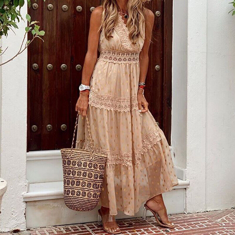 Schönes Sommerkleid aus Boho-Spitze